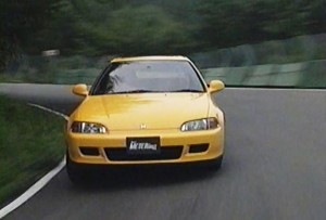 「ベストモータリング」1991年11月号でグンサイをせめるEGシビック　